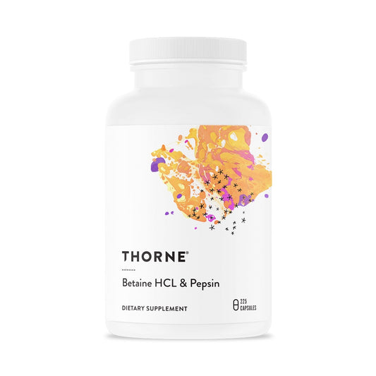 Thorne Betaine HCL & Pepsin 255 Capsules