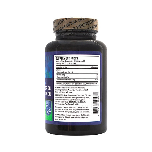Green Pastures Fermented Cod Liver Oil and Concentrated Butter Oil 120 capsules