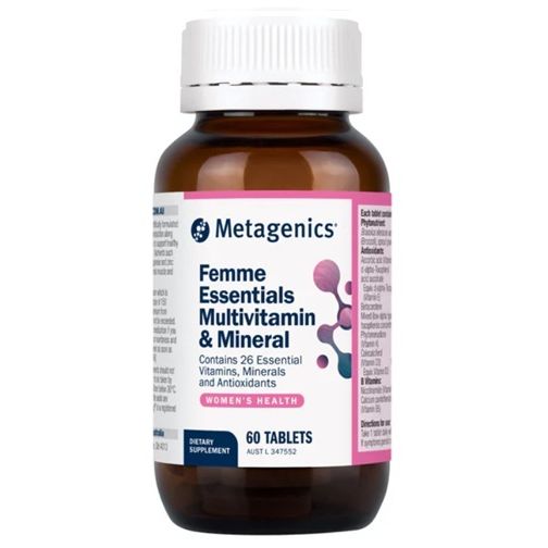 Metagenics Femme Essentials Multivitamin and Mineral 60 Tablets