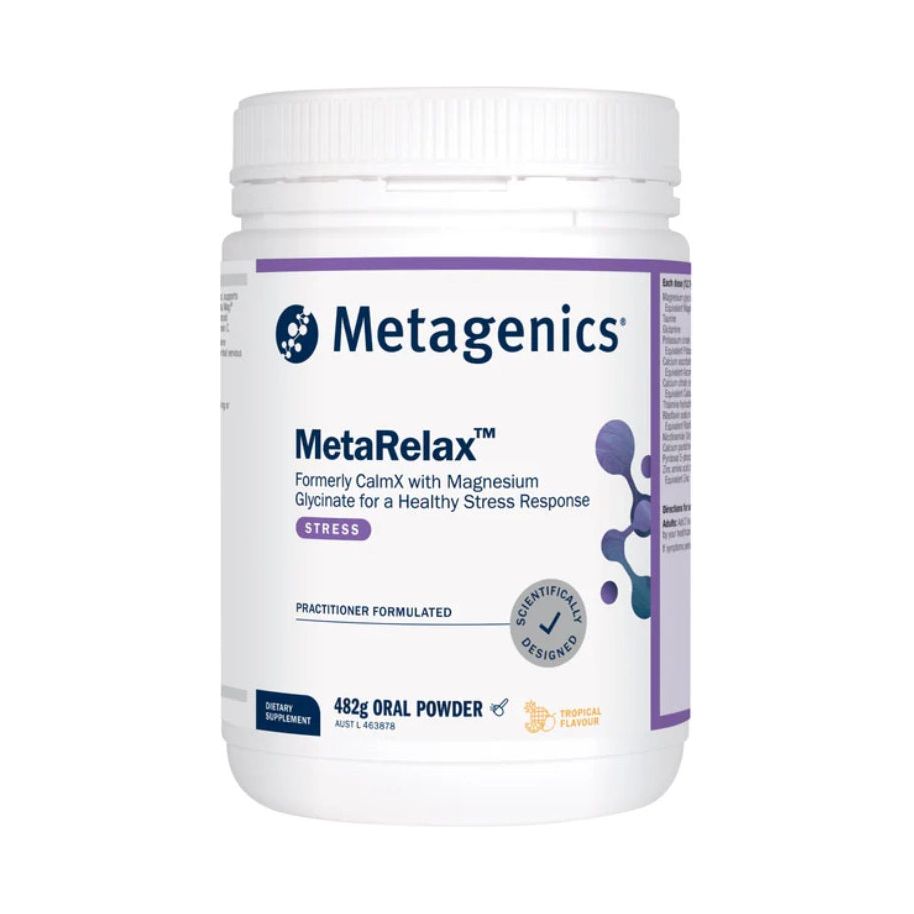 Metagenics MetaRelax Tropical Flavour 482g (Formally CalmX)