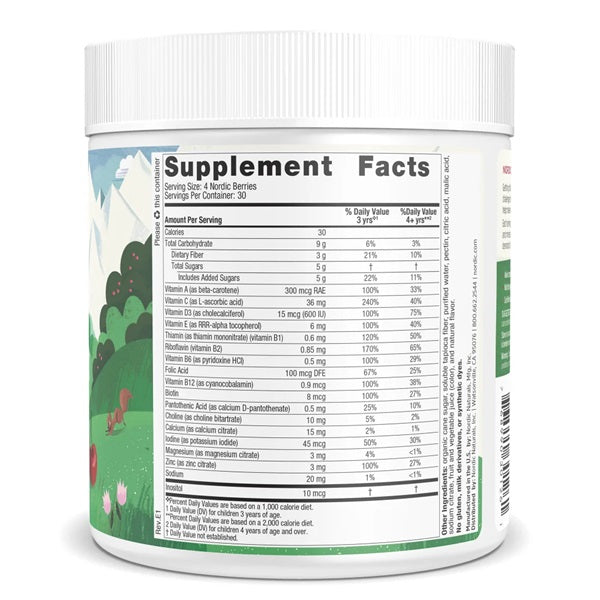 Nordic Naturals Nordic Berries 120 Gummies - Cherry Berry