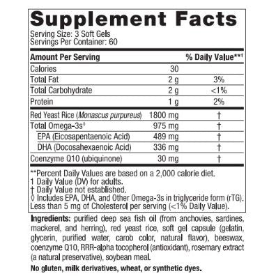 Nordic Naturals ProOmega Cholesterol Support Unflavoured (formerly ProOmega LDL) 180 Softgels