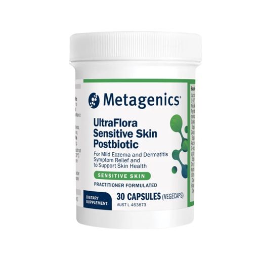 Metagenics UltraFlora Sensitive Skin Postbiotic 30 Capsules