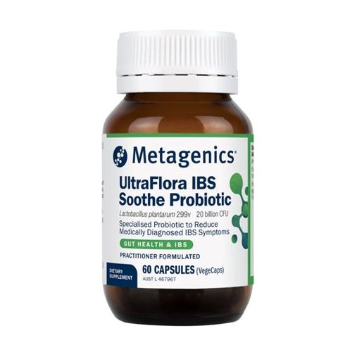 Metagenics Ultra Flora IBS Soothe Probiotic 60 Capsules (Formally Ultra Flora GI Soothe)
