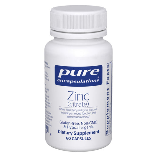 Pure Encapsulations Zinc Citrate 60 Capsules