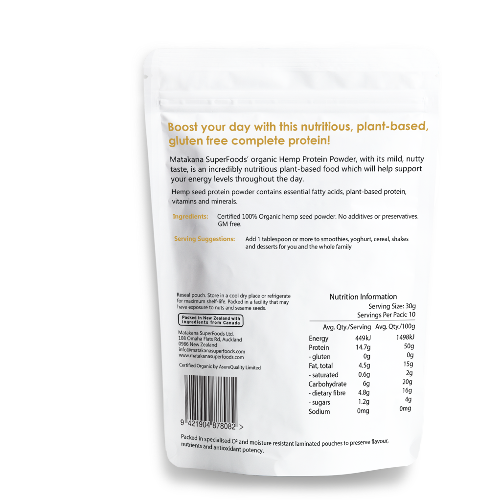 Matakana Superfoods Hemp Protein Powder 300g