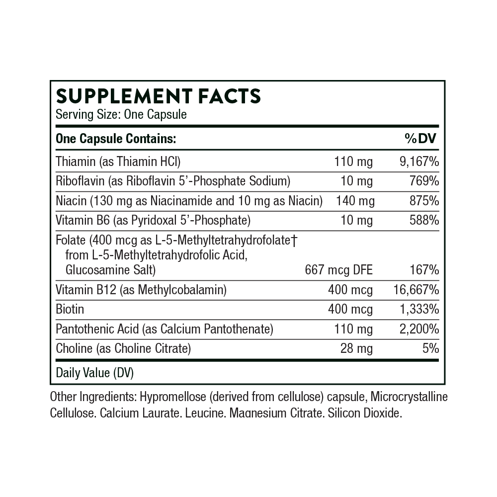 Thorne Basic B Complex Formula 60 capsules