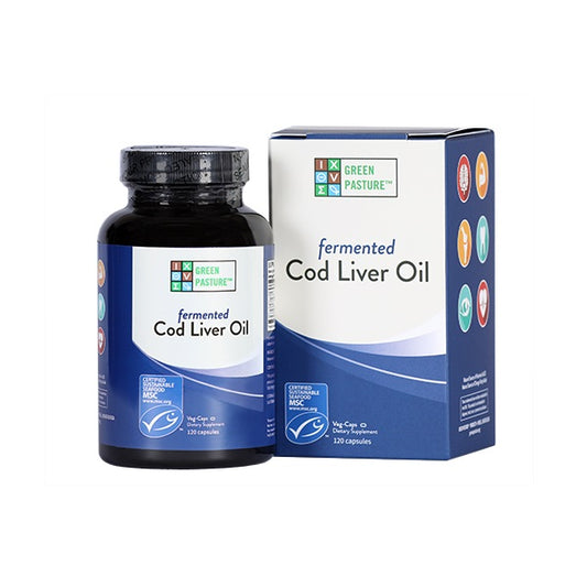 Green Pastures Fermented Cod Liver Oil 120 Capsules