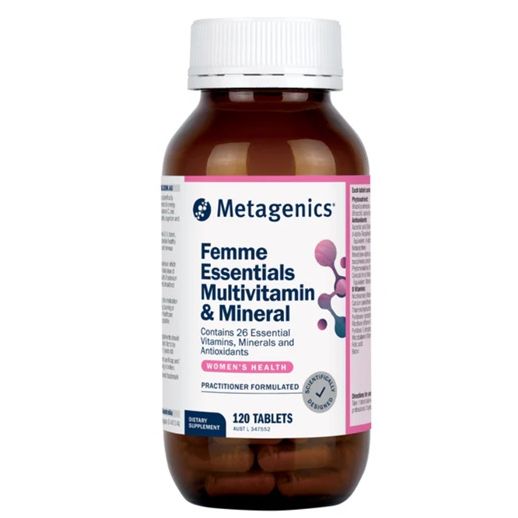 Metagenics Femme Essentials Multivitamin and Mineral 120 Tablets