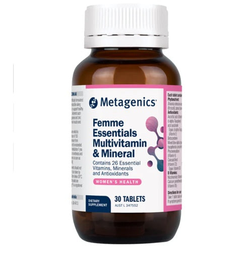 Metagenics Femme Essentials Multivitamin and Mineral 30 Tablets