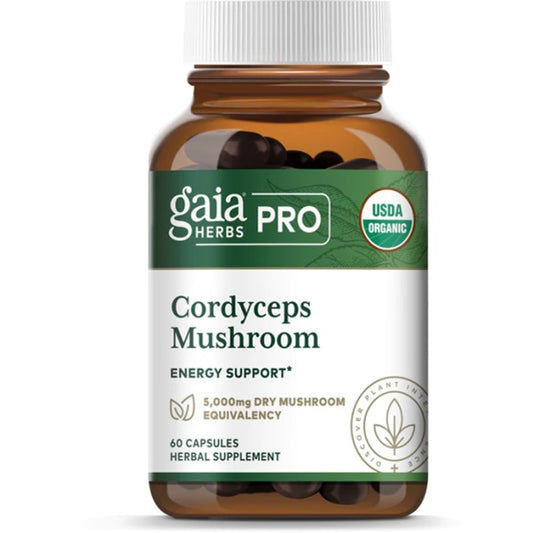 Gaia Pro Cordyceps Mushroom 60 Capsules