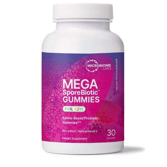 Microbiome Labs MegaSporeBiotic Gummies for Kids Berry Blast 30 Gummies