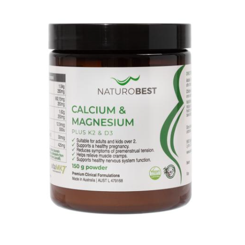 NaturoBest Calcium and Magnesium plus K2 + D3 150g