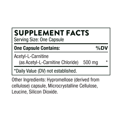 Thorne Acetyl-L-Carnitine 60 Capsules