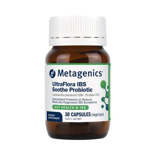 Metagenics Ultra Flora IBS Soothe Probiotic 30 Capsules (Formally Ultra Flora GI Soothe)