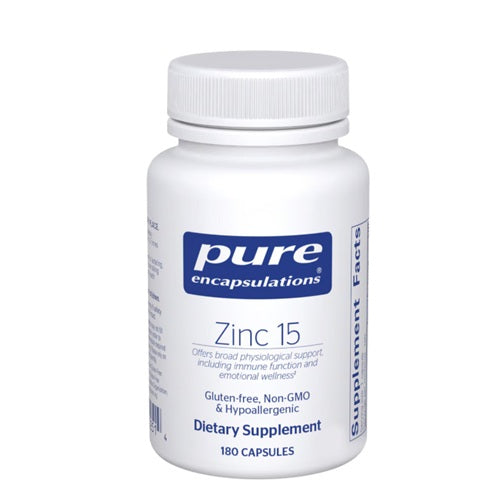 Pure Encapsulations Zinc 15mg 180 Capsules