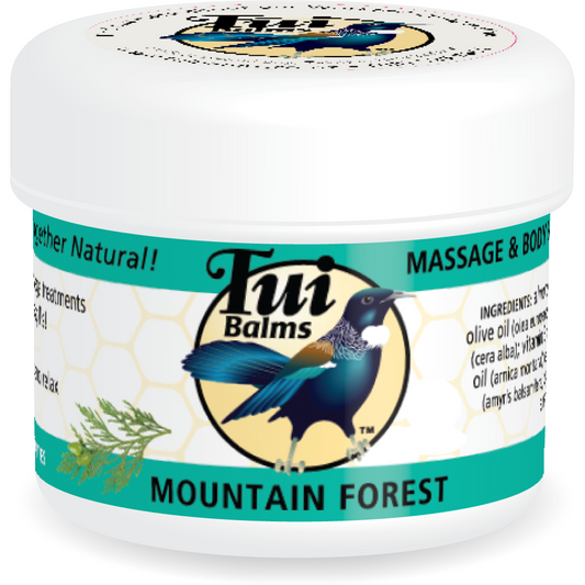 Tui Balms Mountain Forest Massage & Body Balm Pot 100g