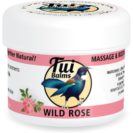 Tui Balms Wild Rose Massage & Body Balm Pot 50g