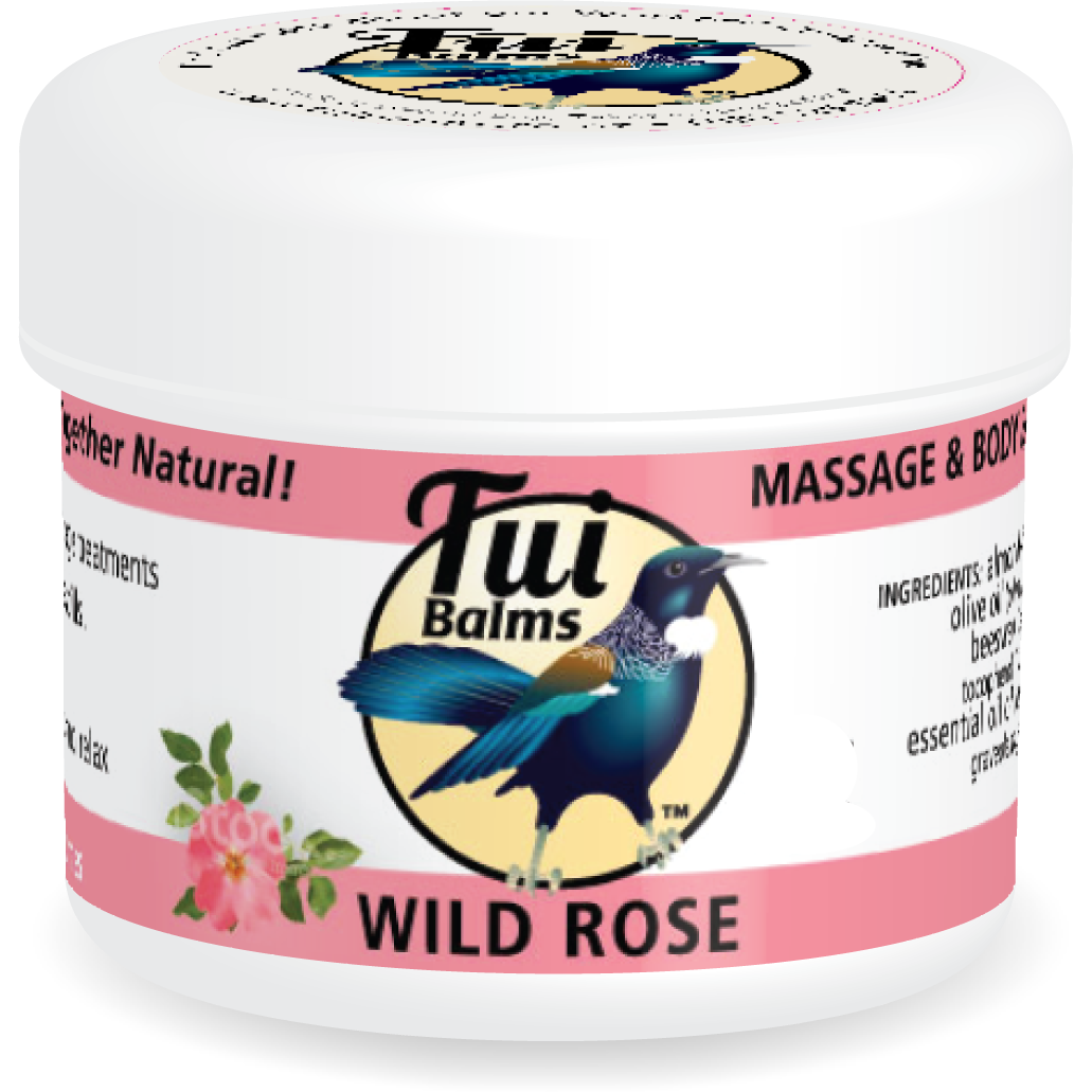 Tui Balms Wild Rose Massage & Body Balm Pot 100g
