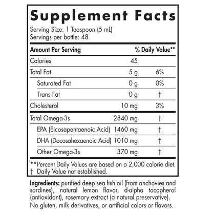 Nordic Naturals ProOmega Liquid Lemon 237ML
