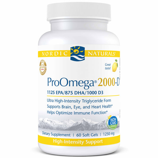 Nordic Naturals ProOMEGA 2000 + D 60 Softgels