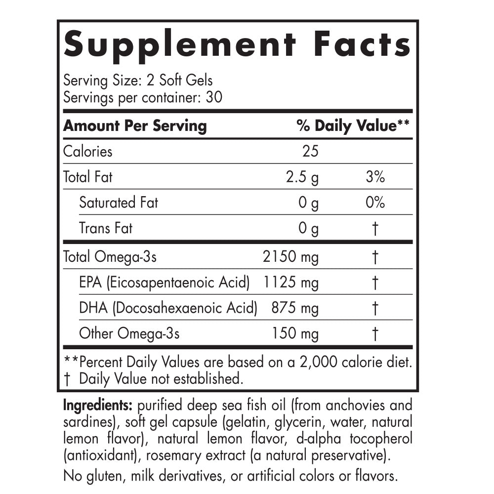 Nordic Naturals ProOMEGA 2000 60 Softgels