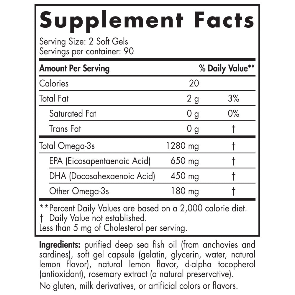 Nordic Naturals ProOmega 180 Softgels