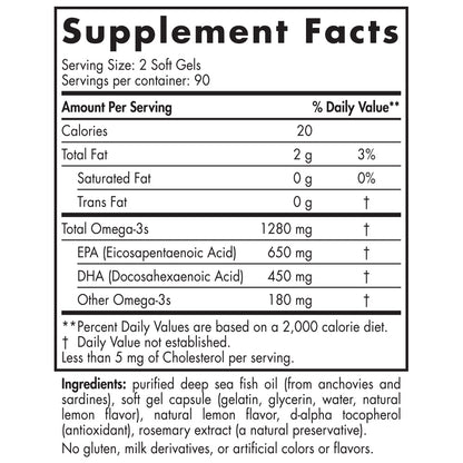 Nordic Naturals ProOmega 180 Softgels