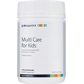 Metagenics Multi Care for Kids Orange flavour 170 g oral powder **DISCONTINUED**