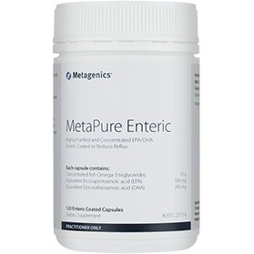 Metagenics MetaPure Enteric 120 enteric coated capsules