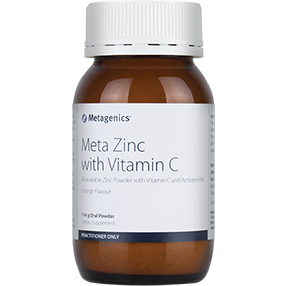 Metagenics Meta Zinc with Vitamin C Orange flavour 114g
