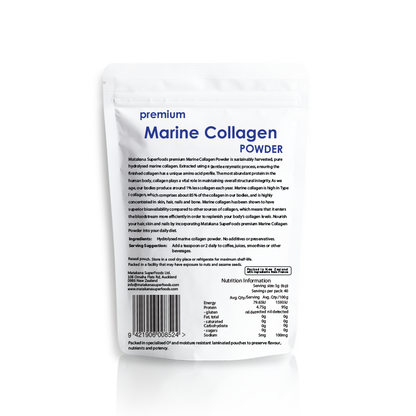 Matakana Superfoods Marine Collagen Powder 200g pouch