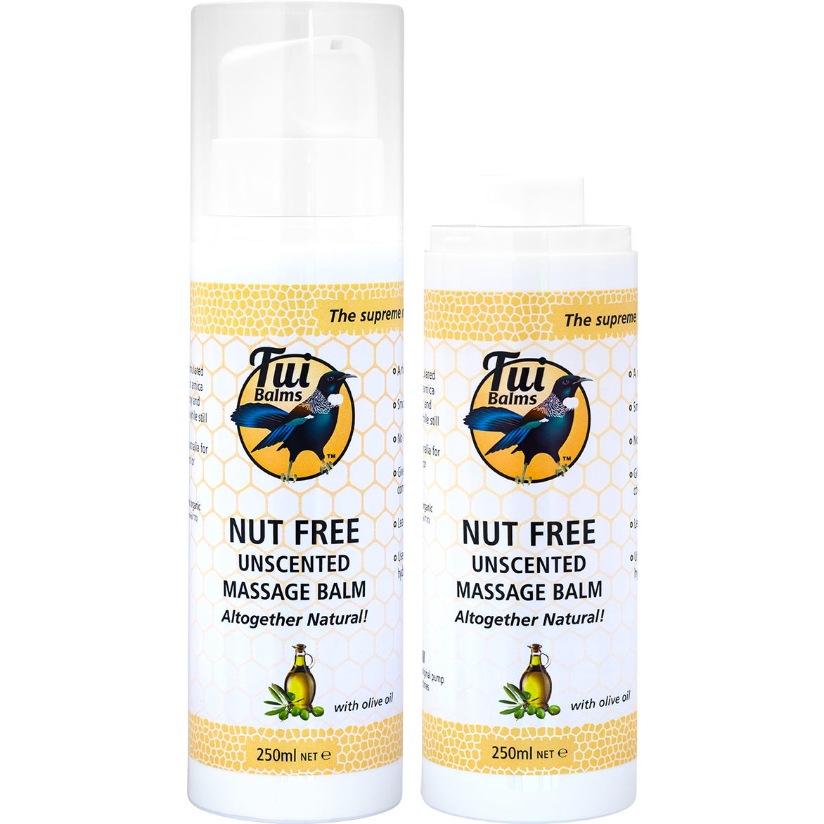 Tui Balms Nut Free Unscented Massage & Body Balm Pump Bottle Refill