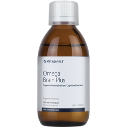 Metagenics Omega Brain Plus Peppermint flavour 190 mL oral liquid