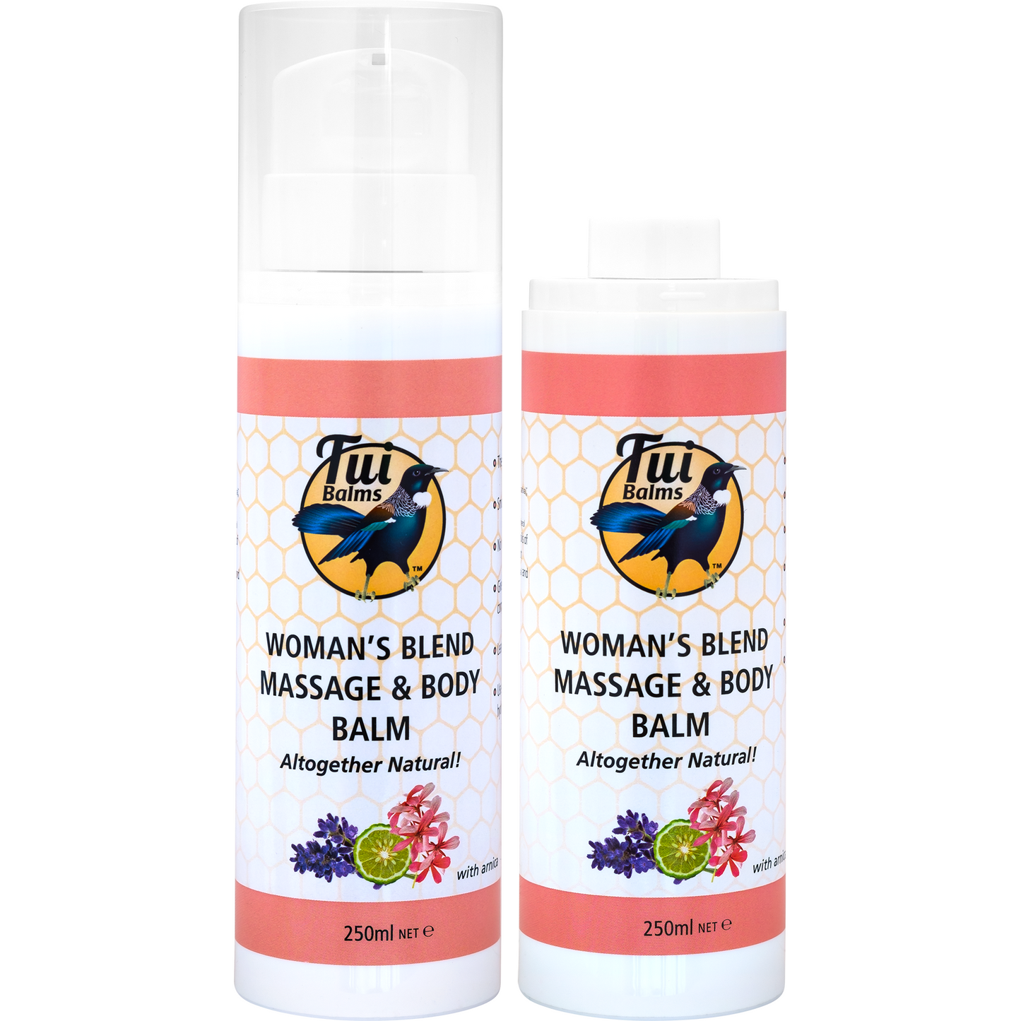 Tui Balms Womans's Blend Massage & Body Balm Pump Bottle 250ml