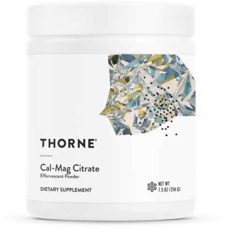 Thorne Cal-Mag Citrate Effervescent Powder 214g
