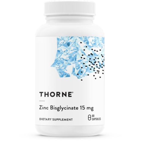 Thorne Zinc Bisglycinate 15mg 60 Capsules