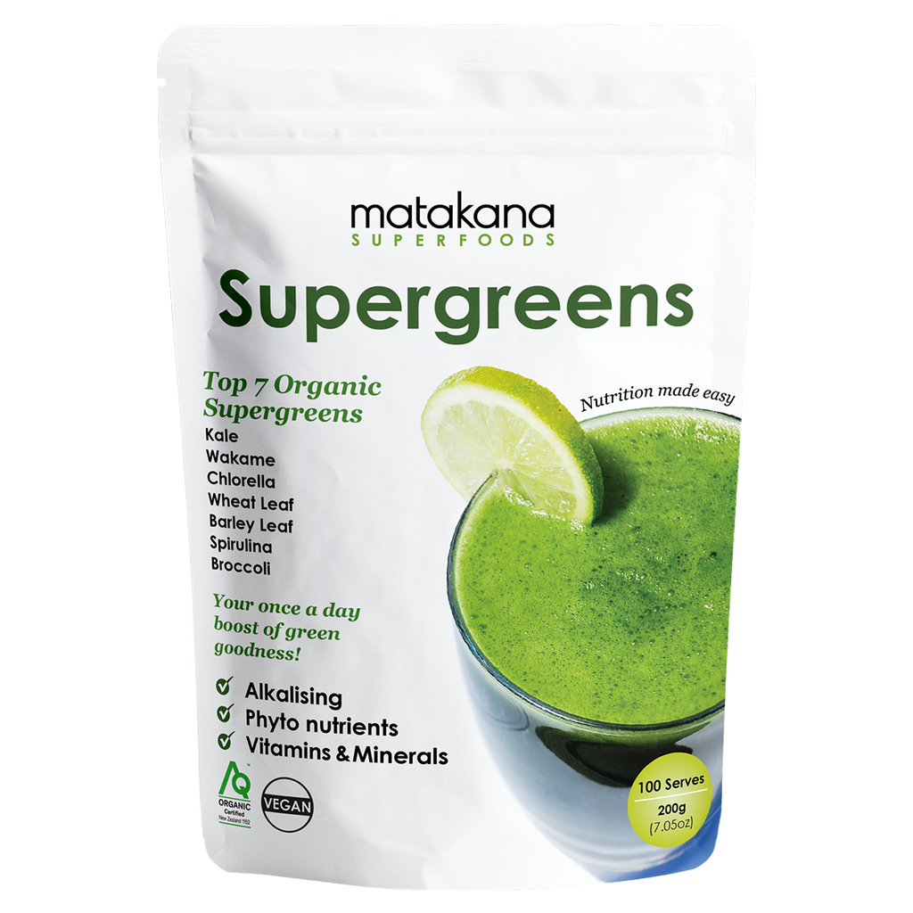 Matakana Superfoods SuperGreens Top 7 Super green powders 200g pouch