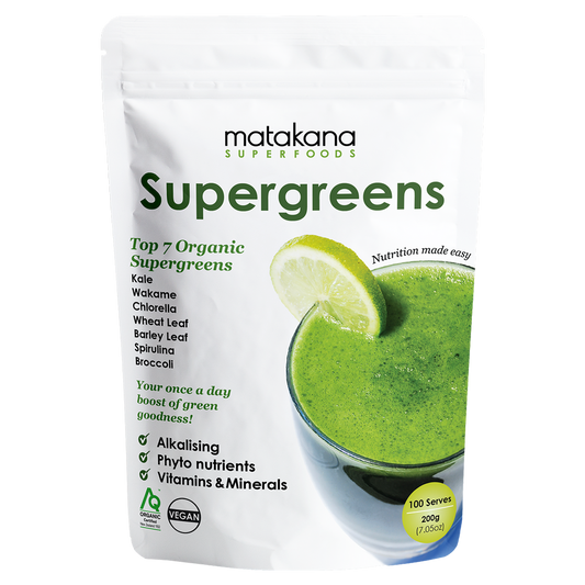 Matakana Superfoods SuperGreens Top 7 Super green powders 200g pouch
