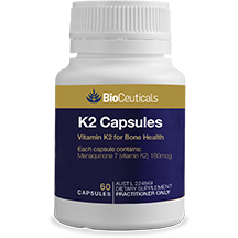 Bioceuticals K2 60 capsules *DISCONTINUED* Replacement is Designs for Health K2 Supreme