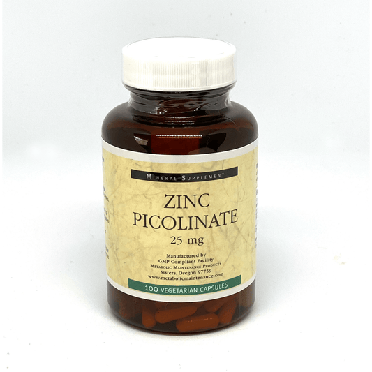 Metabolic Maintenance Zinc Picolinate 25mg 100 Caps